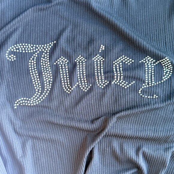 Juicy Couture Nightshirt Womens XL Black Rhinestone Logo Relaxed Fit Sleepwear - Picture 4 of 4